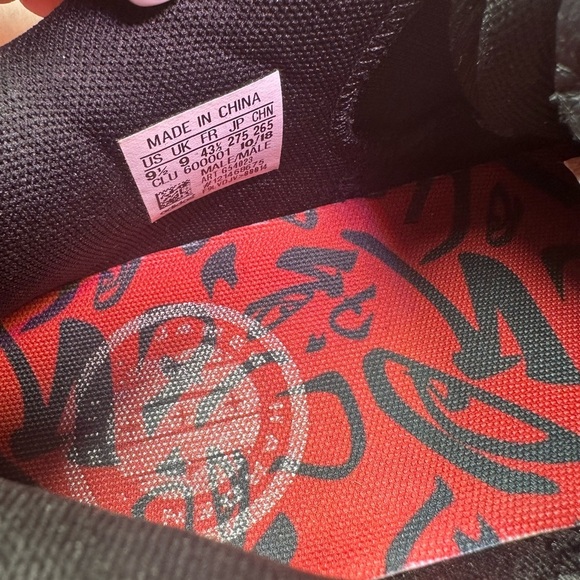 Adidas Black and Peach Athletic Shoes main image 4